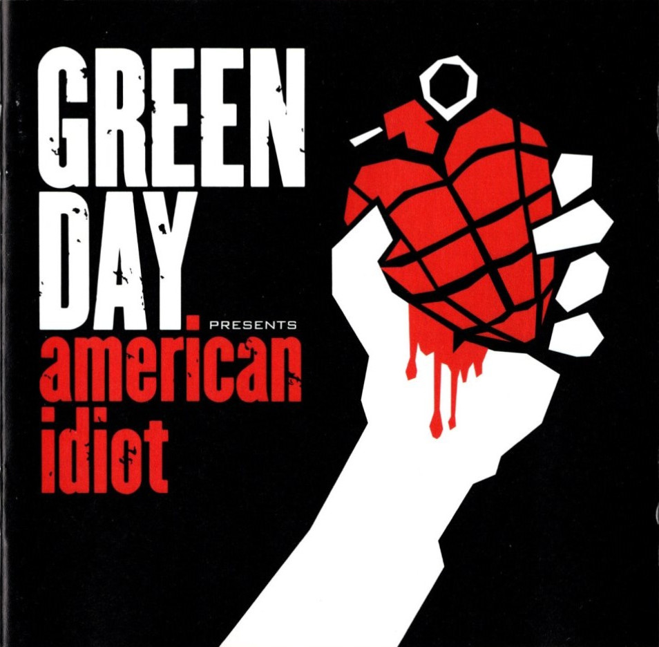 american idiot by green day booklet front page